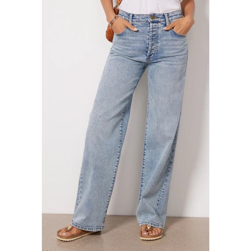 Evereve Denim Blue Wide Leg Jeans